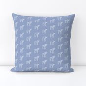 Dear Deer Silver Blue Linen