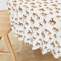 Fawn Nursery in Caramel on White