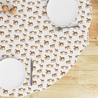 Fawn Nursery in Caramel on White