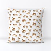 Fawn Nursery in Caramel on White