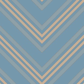 Pool Blue Chevron Large © Gingezel™