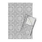 Gray Deco Squares 2 © Gingezel™