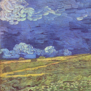 Van Gogh - Wheat Field Under Clouded Sky (1890)