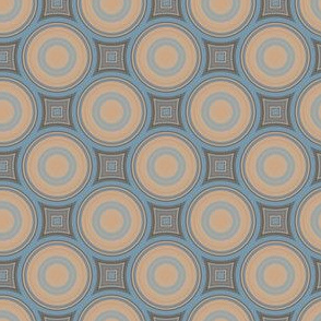 Brown and Blue Circles © Gingezel™