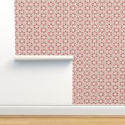 Patchwork:Peachy- Pink Snowflakes