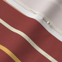 Minoan stripe 1 on Egyptian red by Su_G_©SuSchaefer