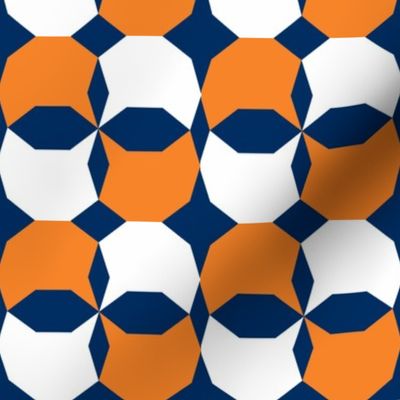 decagon orange - white - navy