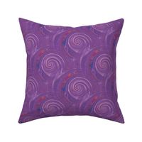 Groovy Multi Swirl purple orange blue