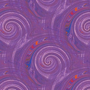 Groovy Multi Swirl purple orange blue