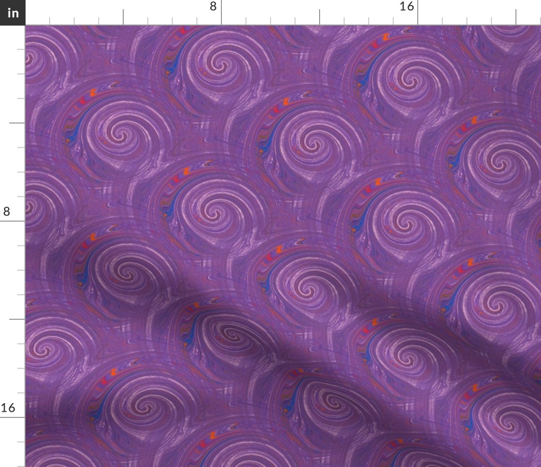 Groovy Multi Swirl purple orange blue