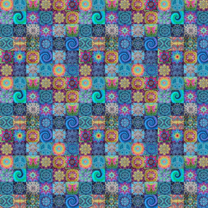 Patchwork Batik mirrored 