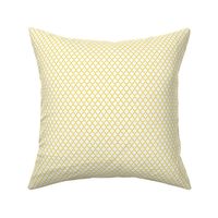 quatrefoil mustard yellow on white - small