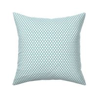 quatrefoil dark teal on white - small