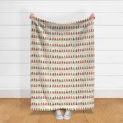 Sock Monkey Manners border stripe