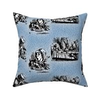 Alice Vintage Text Toile Blue (small)