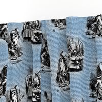 Alice Vintage Text Toile Blue (small)