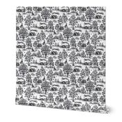 Black Greyhound Toile 