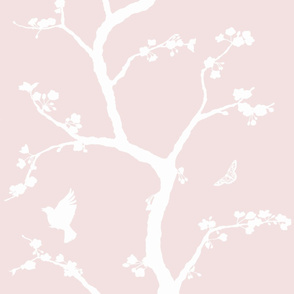 Jenny Simple cherry blossoms on powder