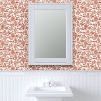 Brick Red Greyhound Toile