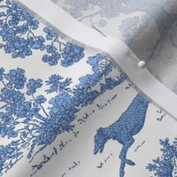 Soft Blue Greyhound Toile