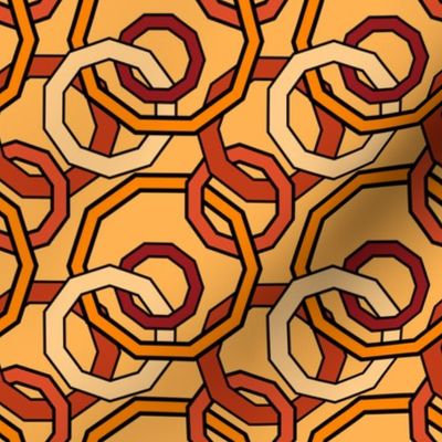 Linked Geometric in Warm Colors