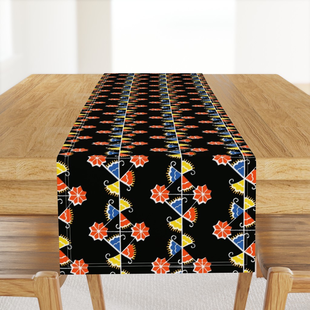 Ukrainian Geo-Floral Block Print