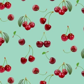 Minty cherries