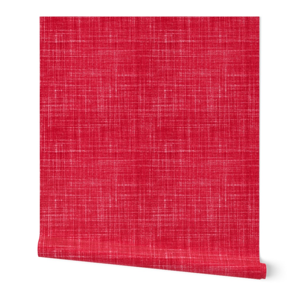 Linen in Watermelon Red