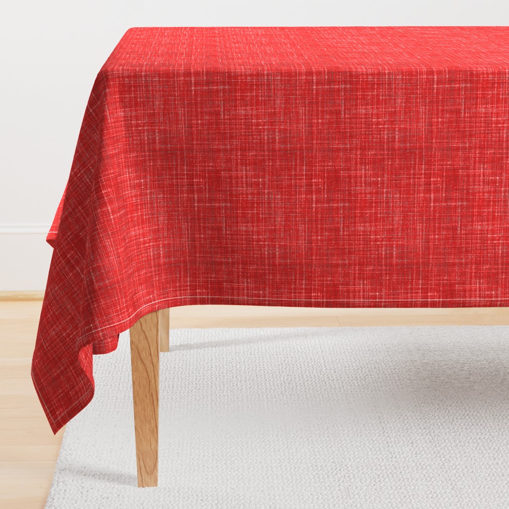 Linen in Dark Watermelon Red