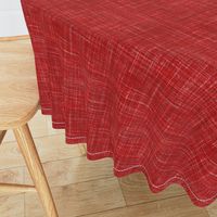 Linen in Dark Watermelon Red