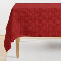 Linen in Dark Watermelon Red