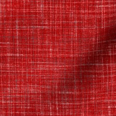 Linen in Dark Watermelon Red