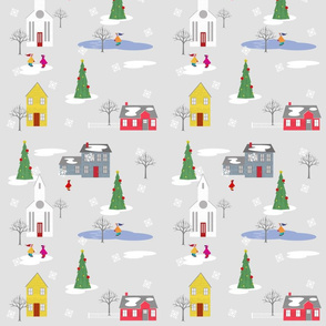 Christmas Village Wrapping Paper