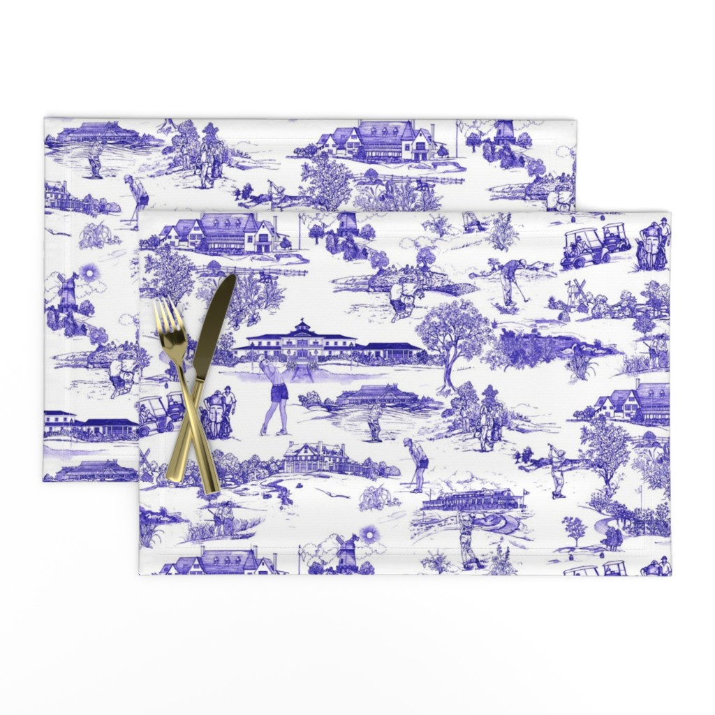 Hamptons Golf- Original Toile de Jouy  resized