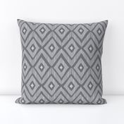 Ikat grey and white