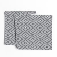 Ikat grey and white