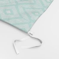 Ikat teal & white