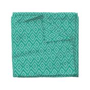 Ikat teal & white