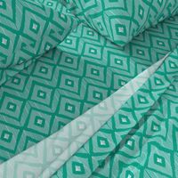 Ikat teal & white