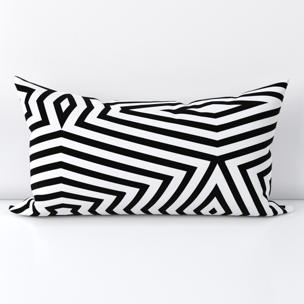 black white geometric uber large