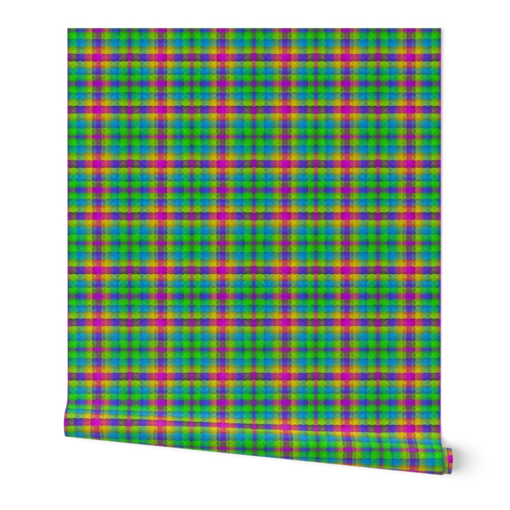 Puffy Rainbow Plaid 