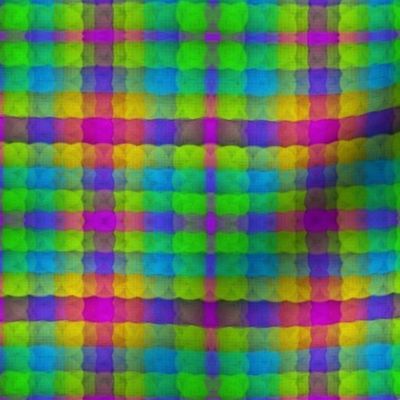 Puffy Rainbow Plaid 