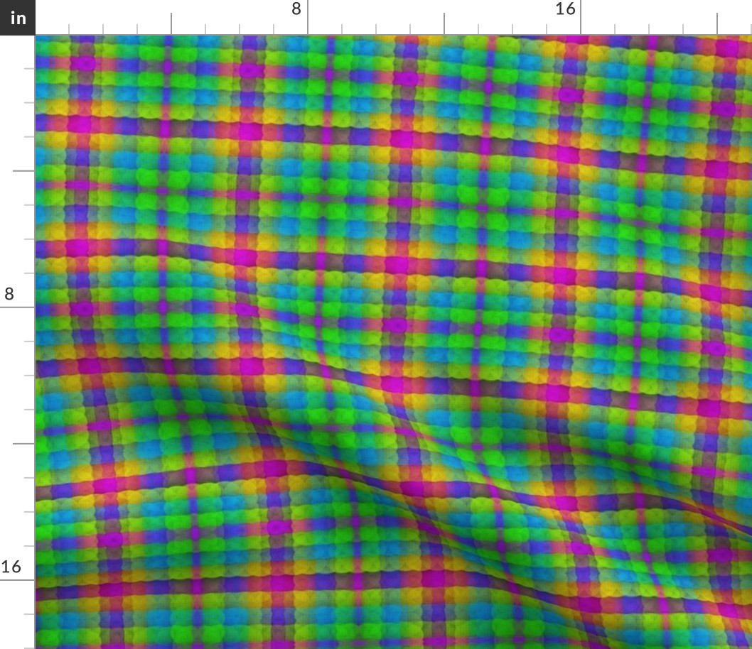 Puffy Rainbow Plaid 