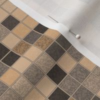 Beige Brown Gray Tile Mosaic © Gingezel™