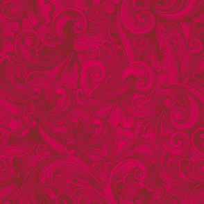 Engrave Swirls 5 Red