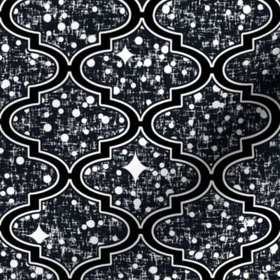 Desert stars in a Moroccan quatrefoil, LARGE repeat, by Su_G_©SuSchaefer