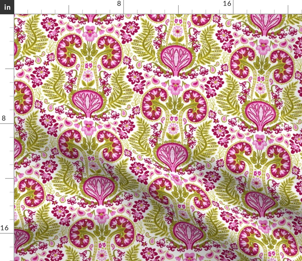 Kidney Damask Magenta