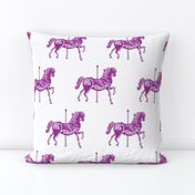 Carousel Horse in Perfectly Purple