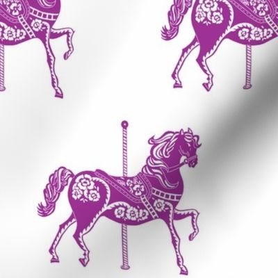 Carousel Horse in Perfectly Purple