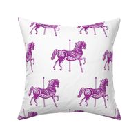 Carousel Horse in Perfectly Purple